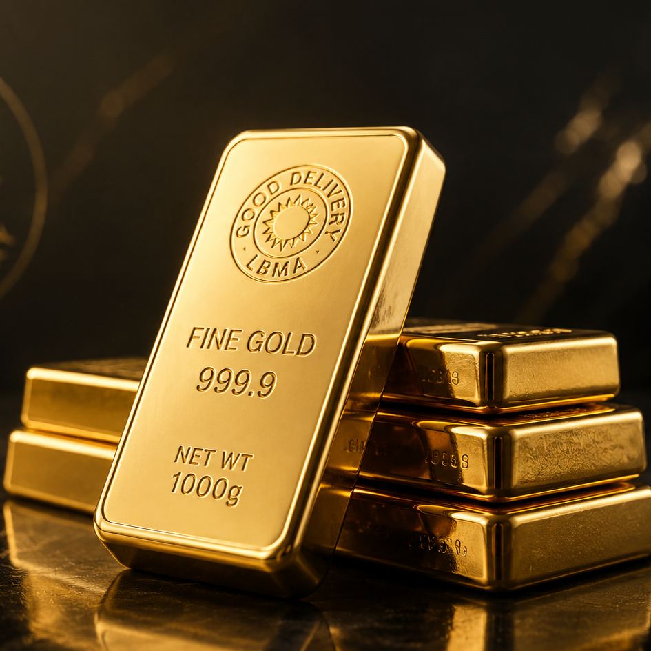 Investment-grade gold bars
