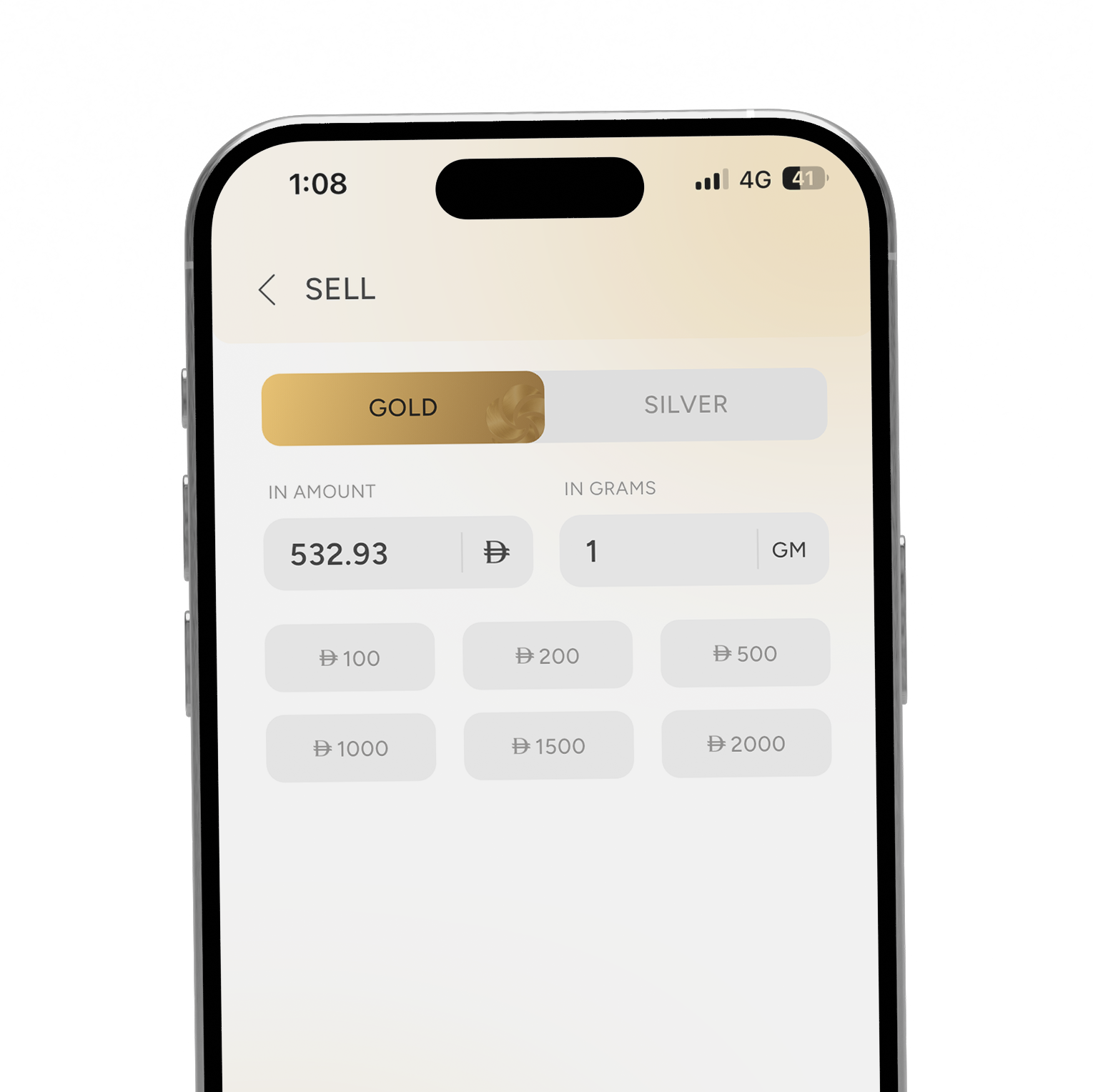 Hold, sell, or redeem your gold